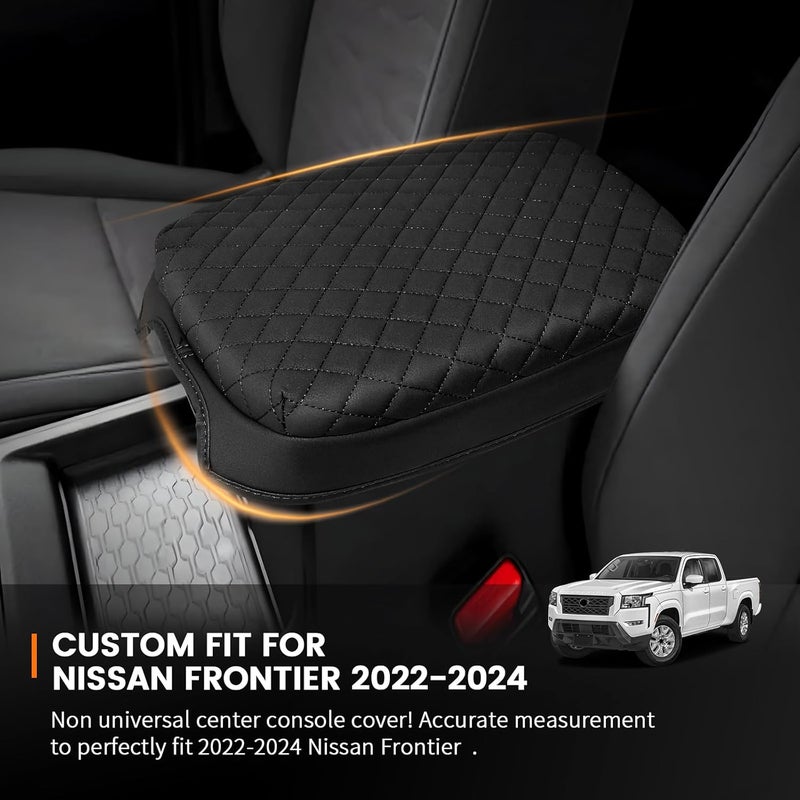 Rilsen Custom Fit for Center Console Cover Nissan Frontier 2025 2024 2023 2022 Armrest Cover Center Console Pad Interior Accessories Car Armrest Seat Box Cover Protector - Image 2
